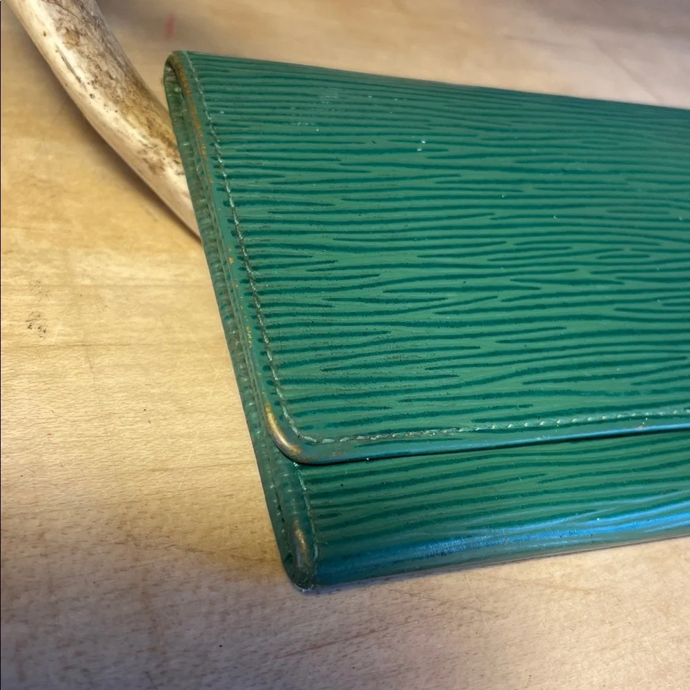 Louis Vuitton Green Epi Leather Long Wallet